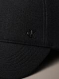 Black Felt Signature Logo Hardware Cap  Men