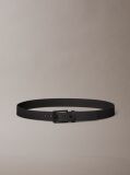 Black Ripstop Logo Jacquard Belt  Men
