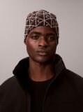 Black Emblem Logo Beanie  Men