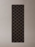 Black Reversible Wool Cashmere Blend Scarf  Men