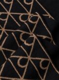 Black Reversible Wool Cashmere Blend Scarf  Men