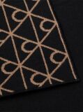 Black Reversible Wool Cashmere Blend Scarf  Men