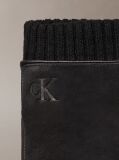 Black Soft Leather Touchscreen Gloves  Men
