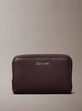 Red Foil Logo Square Zip Wallet  Women