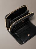 Black Leather Croc-Effect RFID Wallet  Women