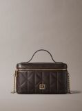 Brown Quilted Beauty Case  Women