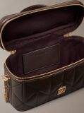 Brown Quilted Beauty Case  Women