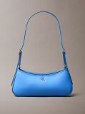 Blue Monogram Logo Hardware Shoulder Bag  Women
