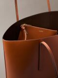 Brown Foil Logo Tote Bag  Women
