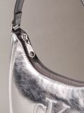 Denim Bold Monogram Metallic Shoulder Bag  Women