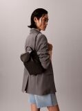 Black Allover Emblem Logo Mini Backpack  Women