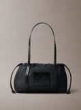 Μαύρο Τσάντα Satchel Με Ανάγλυφο Monologo  Γυναίκα