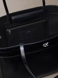 Black Monogram Crocodile Large Tote Bag  Women