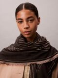 Black Emblem Logo Graphic Scarf  Women