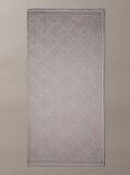 Beige Allover Emblem Logo Square Scarf  Women