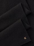 Black Wool Blend Monogram Scarf  Women
