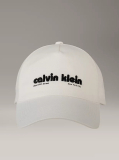 White Twill Logo Cap  Men