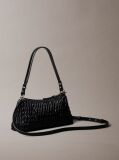 Black Rouched Shoulder Bag  Women