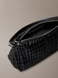 Black Rouched Shoulder Bag  Women
