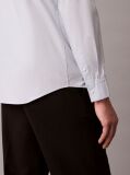 Blue Slim Stretch Button-Down Shirt  Men