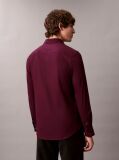 Red Slim Stretch Button-Down Shirt  Men