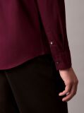Red Slim Stretch Button-Down Shirt  Men