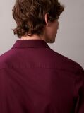Red Slim Stretch Button-Down Shirt  Men