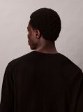 Black Merino Wool Classic Sweater  Men