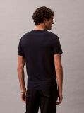 Blue Short Sleeve Stretch Cotton Slim T-Shirt  Men