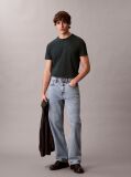 Green Short Sleeve Stretch Cotton Slim T-Shirt  Men