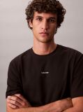 Black Short Sleeve Stretch Pique Nano Easy Tee  Men