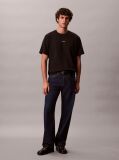 Black Short Sleeve Stretch Pique Nano Easy Tee  Men