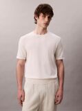 White Pima Cotton Short Sleeve Jumper  Men