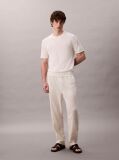 White Pima Cotton Short Sleeve Jumper  Men
