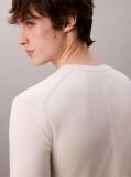 White Pima Cotton Short Sleeve Jumper  Men