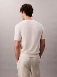 White Pima Cotton Short Sleeve Jumper  Men