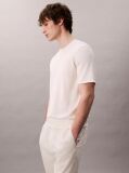 White Pima Cotton Short Sleeve Jumper  Men