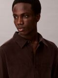 Brown Corduroy Relaxed Button-Down Shirt  Men