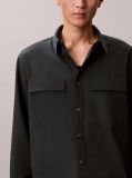 Green Melange Button-Down Easy Shirt  Men