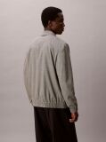 White Wool Houndstooth Blouson Jacket  Men