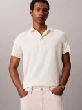 Yellow Slim Cotton Badge Polo Shirt  Men