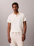Yellow Slim Cotton Badge Polo Shirt  Men