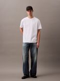White Relaxed Gloss Logo T-shirt  Men