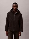 Black Technical Bonded Windbreaker  Men