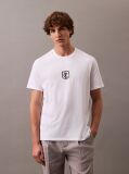 White Shield Logo T-shirt  Men