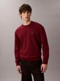 Red Cotton Terry Badge Sweatshirt  Men