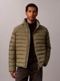 Green Lightweight Nylon Puffer Jacket  Men