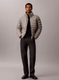 Grey Lightweight Nylon Puffer Jacket  Men