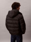 Black Hooded Down Puffer Jacket  Men