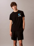 Black Graphic Logo T-shirt  Men